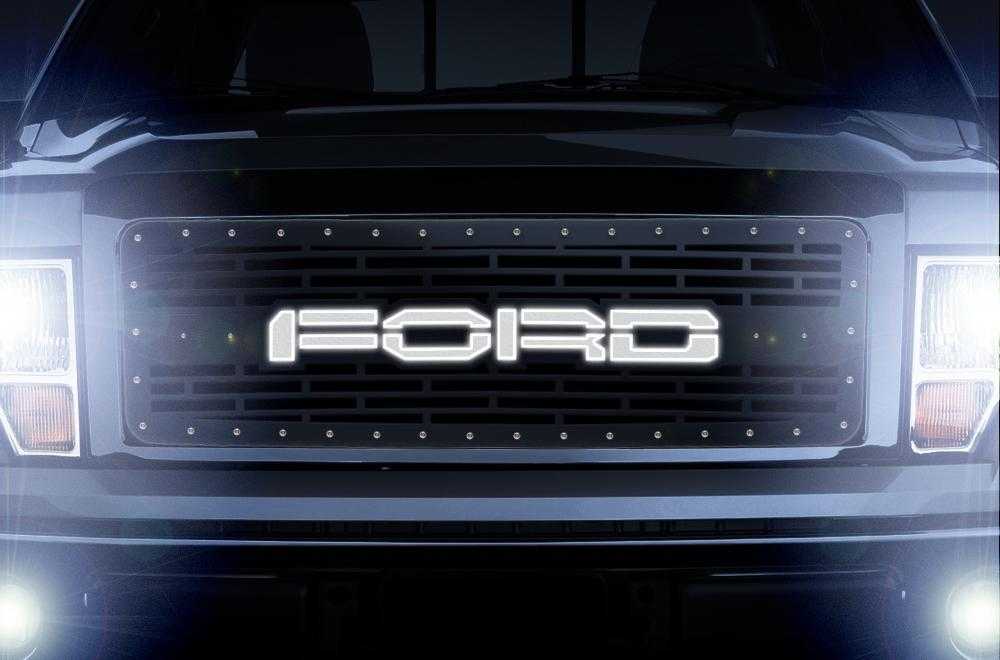 300 Industries, 1 Piece LED X-Lite Steel Grille for Ford F-150 2009-2014